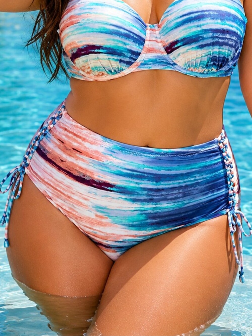 Raisins Curve Plus womens swim North Shore Tummy Control Bikini Bottoms 22W NEW